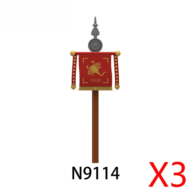 Средневековый Рим Щит Военные Строительные Блоки Фигурка Римского Солдата Воина Рыцаря Лучник Фартук Плащ Аксессуары Кирпичная Игрушка Подарок