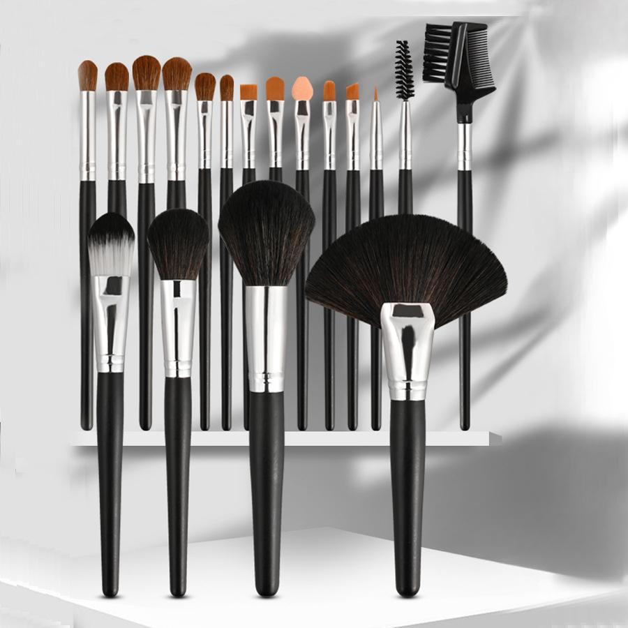 Кисть для тонального крема, кисть для рассыпчатой ​​пудры, кисть для теней, кисть для макияжа, кисть для тонального крема, кисть для консилера с круглой головкой, набор из 18 кистей