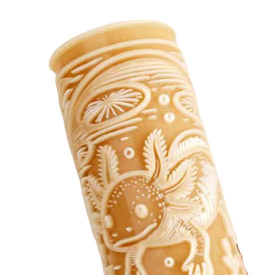 1/4 шт. Глиняный ролик Форма для тиснения Высокоточный резной узорный ролик Лунный дизайн Инструмент для керамики