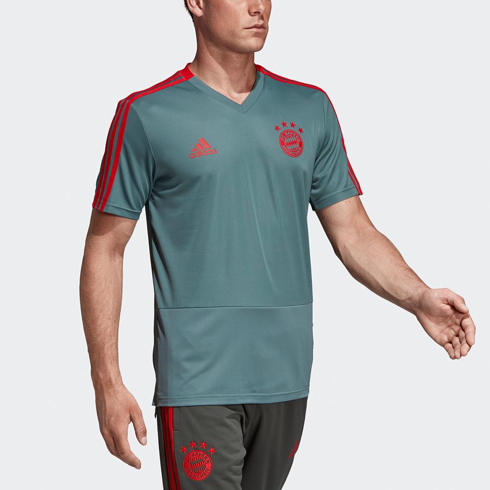 Adidas Футболка Fc Bayern Football Training с короткими рукавами, мужские топы, темно-зеленый павлин, CW7263