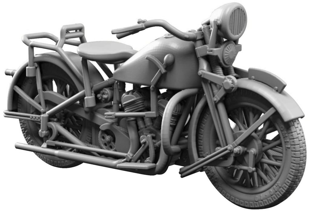 IDAP Technology Масштаб 1/48 Польский Военный Мотоцикл Sokol 1000 Набор для 3D-печати PD48173