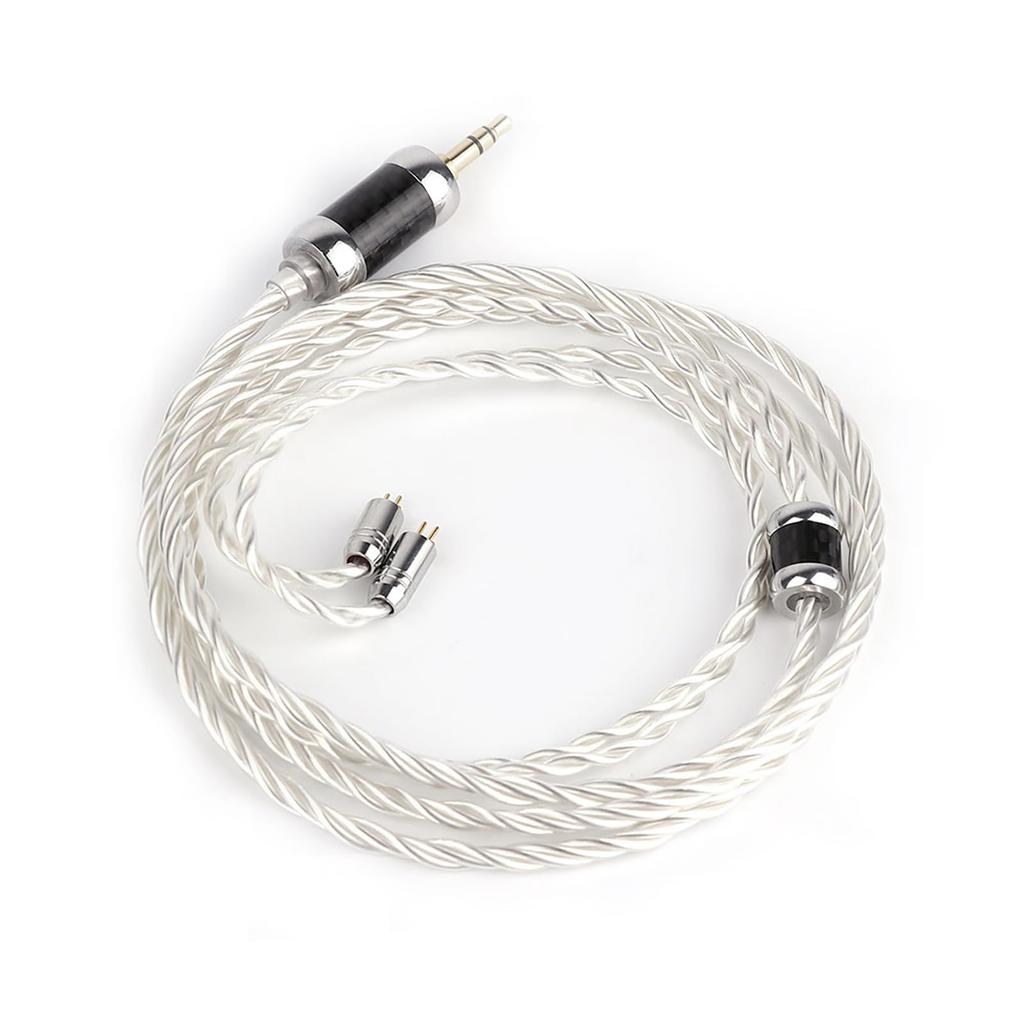 Linsoul THIEAUDIO EST Litz 5N OCC Кристальный Кабель для Наушников Мягкое Окисление для (Статическое электричество) 100-жильный посеребренный (Одиночный медный) Кабель,