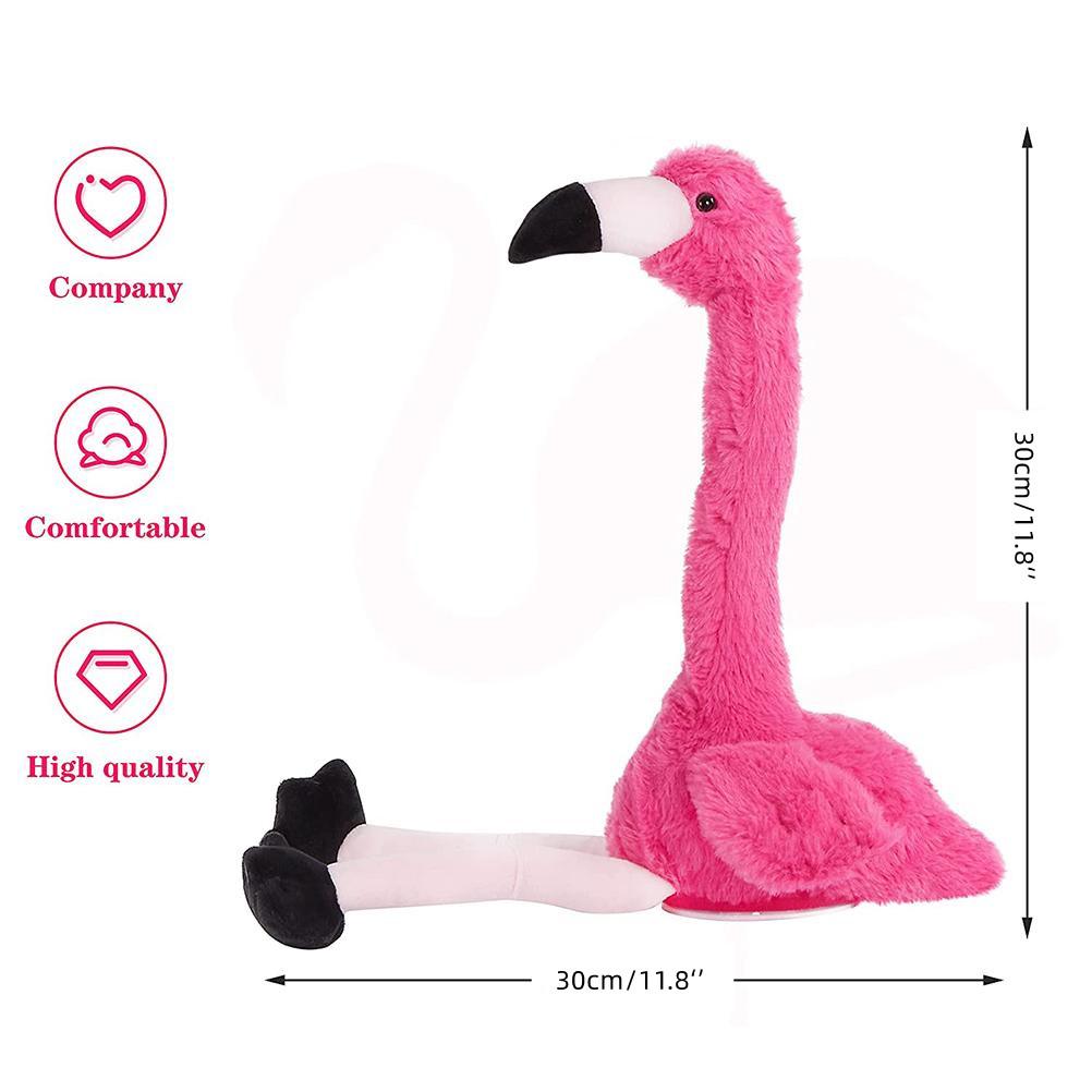 Flamingo Plush Dancing Toy Electric Flamingo Stuffed Toy Talks and Dancing Animal Toys Git for Kids