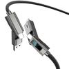 Цифровой дисплей 4 в 1 PD USB Type-C Кабель для передачи данных Быстрая зарядка Для iPhone 15 Samsung Xiaomi Redmi OPPO Кабель Быстрое зарядное устройство