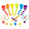 Matching Color Stacked Cups Game Montessori Color Classification Cup Toys  Hand Eye Coordination