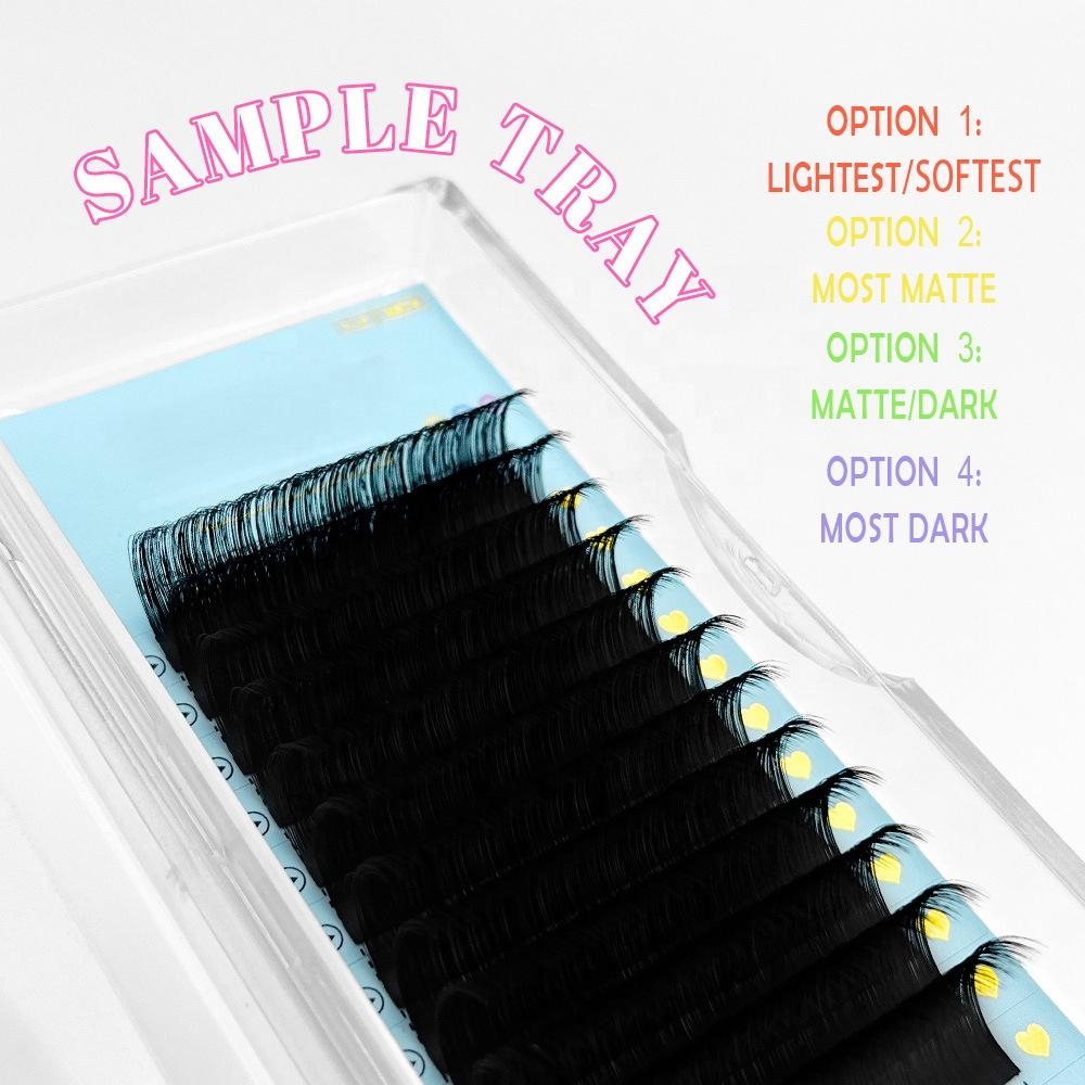 BlingBlang Own Brand 0.5 0.7 C D Curvature Natural Thickness 8-15mm Mix Size Eyelash in Stock