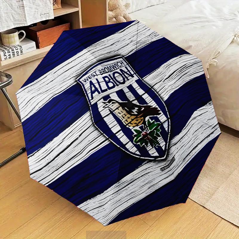 Bromwich Albion Automatic Folding Umbrella - 8-Rib Travel Umbrella with Auto Open/Close & Portable Gifts for holidays or birthdays