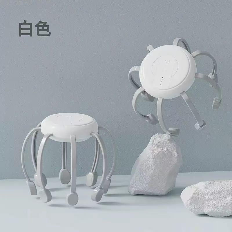 Smart Octopus Head Massager Electric Vibration Scalp Relaxation Massage Device for Head Meridians Relief