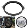 Universal 5.75 Inch Aluminum Round Headlight Housing Headlamp Trim Ring Mount Bracket Motorcycles