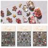 Embossed Stickers Christmas Nail Decals Christmas Nail Charms Christmas Nail Decorations  Winter