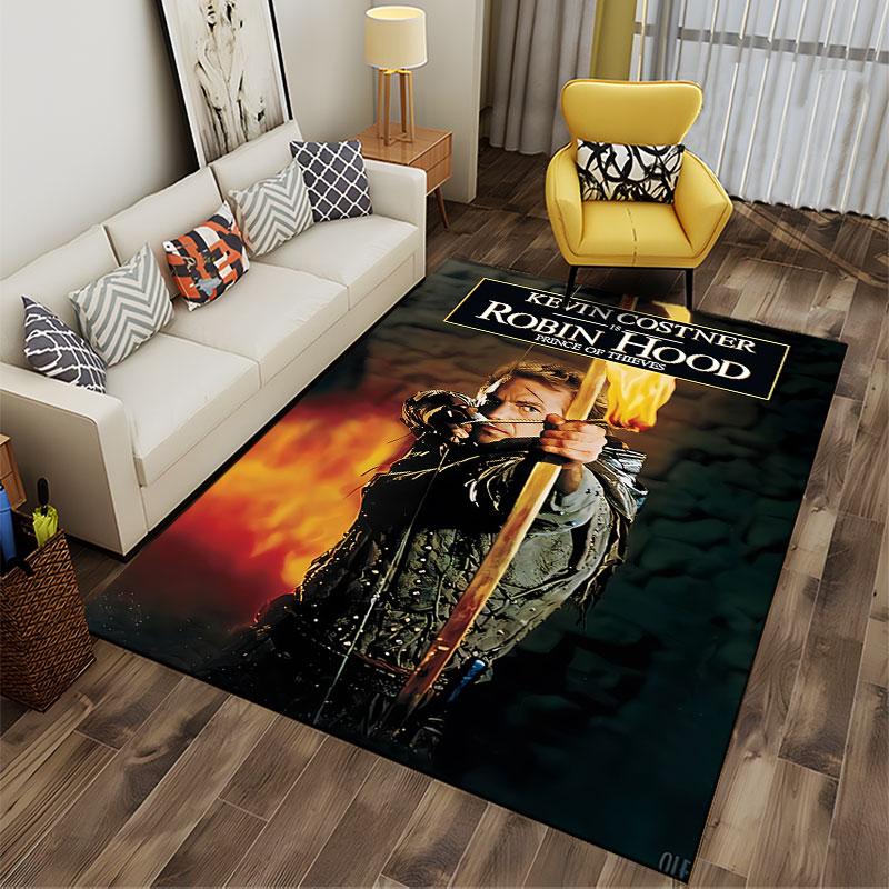 Robin Hood Movie Scene Carpet suitable as a non-slip mat for the living room or bedroom sofa