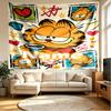 Custom Name Personalized Garfield Print Tapestry, Wall Art Decor, Bedroom, Dorm, Apartment, LivingRoom, Party Backdrop, Gift for Birthday