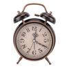 Silent Movement Desktop Clock Black&Gold Ringing Alarm Clock Retro Alarm Clock  Dormtory
