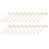 20 Pcs Wooden Mini Zen Garden Rake 4 Prong T Shaped Zen Garden Accessories for Home Office Decor