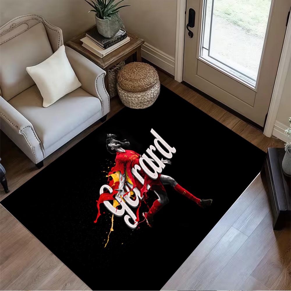 Steven Gerrard Legacy Floor Rug Office Rug Suitable for Dining Room Dormitory Study room Entryway Antislip Carpet Office home decor Spiritual Gift