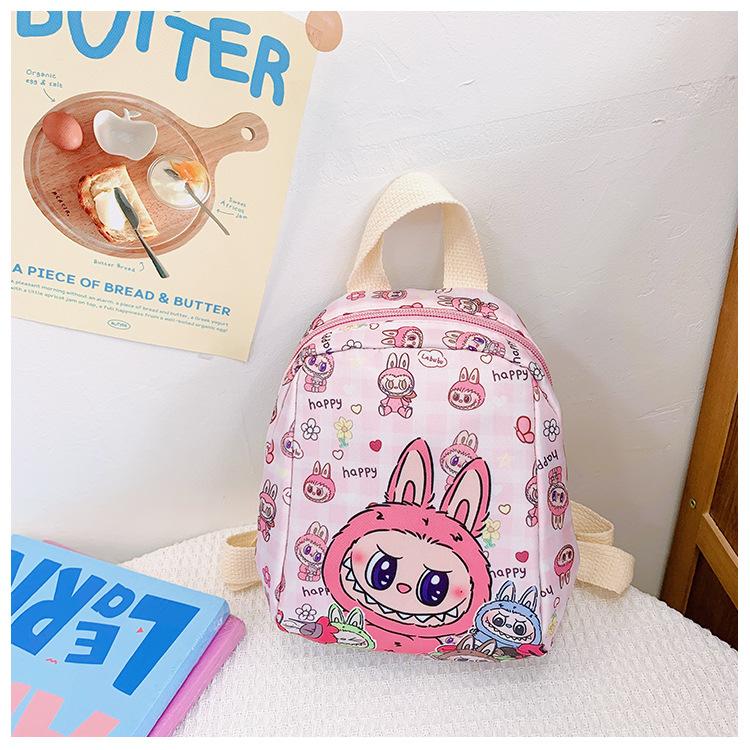 Labubu Children's Schoolbag Kindergarten Baby Lightweight Casual Backpack Boys and Girls Cute Cartoon Backpack KTY