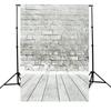 5x7ft Серая кирпичная стена Деревянный пол Фотография Фон Фотостудия
