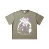 Хлопковая футболка унисекс плотностью 260 г/м², двойная пряжа, 32 счет, 100% хлопок, с принтом Mahoraga из Jujutsu Kaisen V35