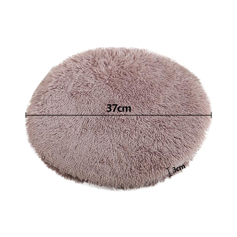 Круглая кровать для кошек, плюшевый домик для собак, коврики для домашних животных, мягкая длинная плюшевая подушка, теплая корзина для домашних животных, подушка для кошек, товары для домашних животных