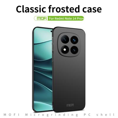 Для Xiaomi Redmi Note 14 Pro+ 5G Чехол для телефона MOFI Shield Матовая серия Ультратонкий ПК Защитный чехол