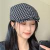 Кепки газетчика в стиле Y2k, корейская шляпа художника, ретро клетчатые береты, для улицы