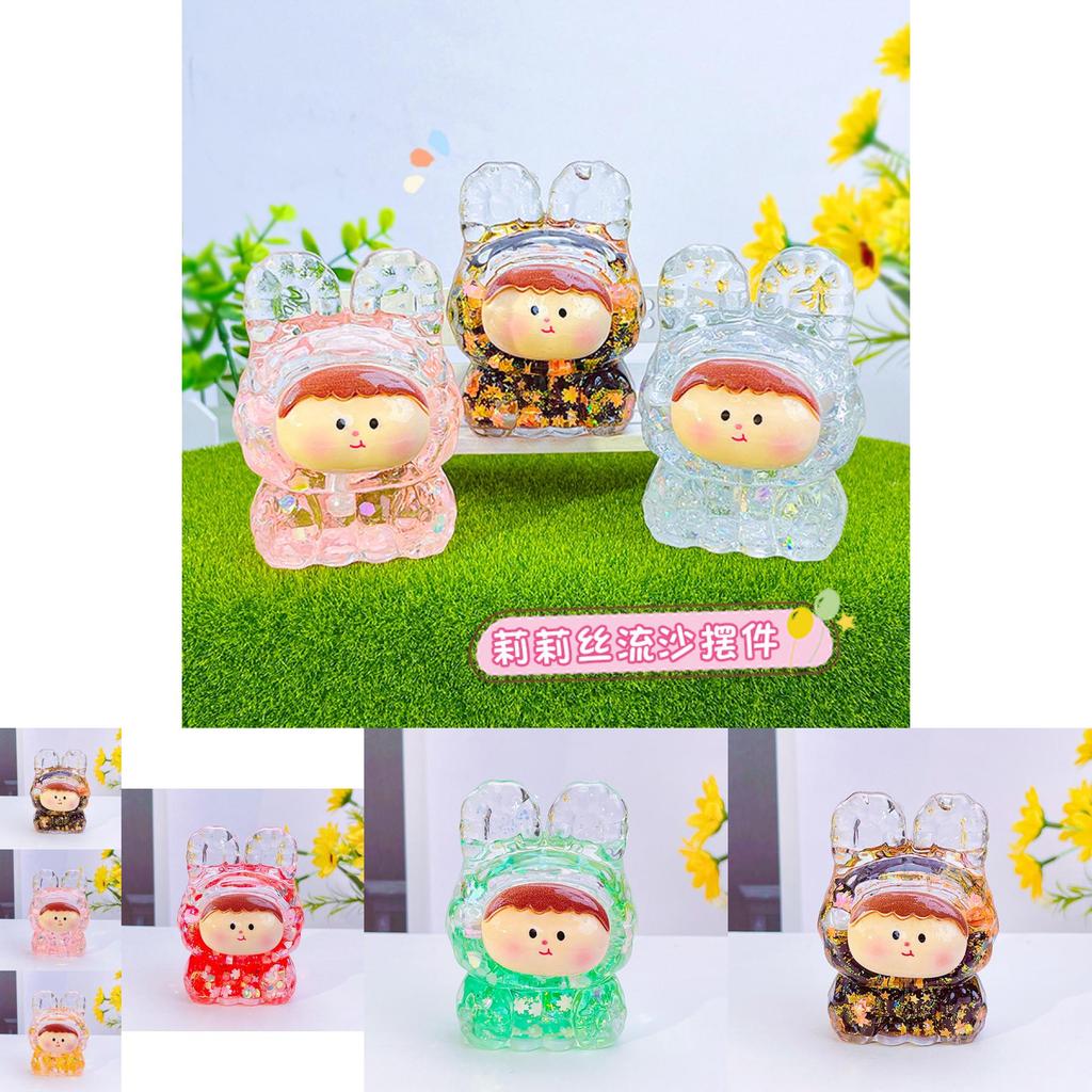 Adorable Cartoon Lilith Figurine Nightlight With Glowing Glitter For Home Decor