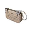 COACH shoulder bag [Customized bag] Nolita 19 silver diamond butterfly chain black and silver wings classic old flower Silver Butterfly Pearl Wings