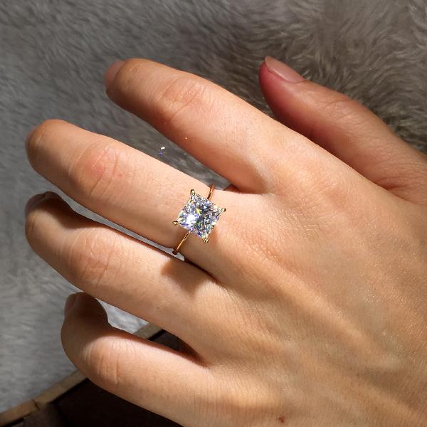 Женские модные ювелирные аксессуары, женские кольца золотого цвета, кольца с драгоценными камнями квадратной огранки, кольцо принцессы, свадебное кольцо невесты, ювелирные изделия