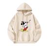 New Disney Series Cotton Fun Cartoon Mickey Pattern Printed Hoodie Men and Women Street Couple Loose Fashion Breathable Top