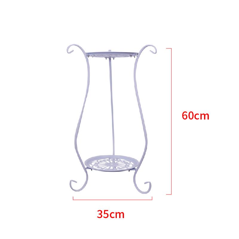 European Iron Multi-Layer Flower Stand for Indoor and Balcony Use