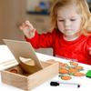 Food Feeding Simulation Feeding Game Role Play Wooden Feeding Toy Pretend Food Set  Kids Gift