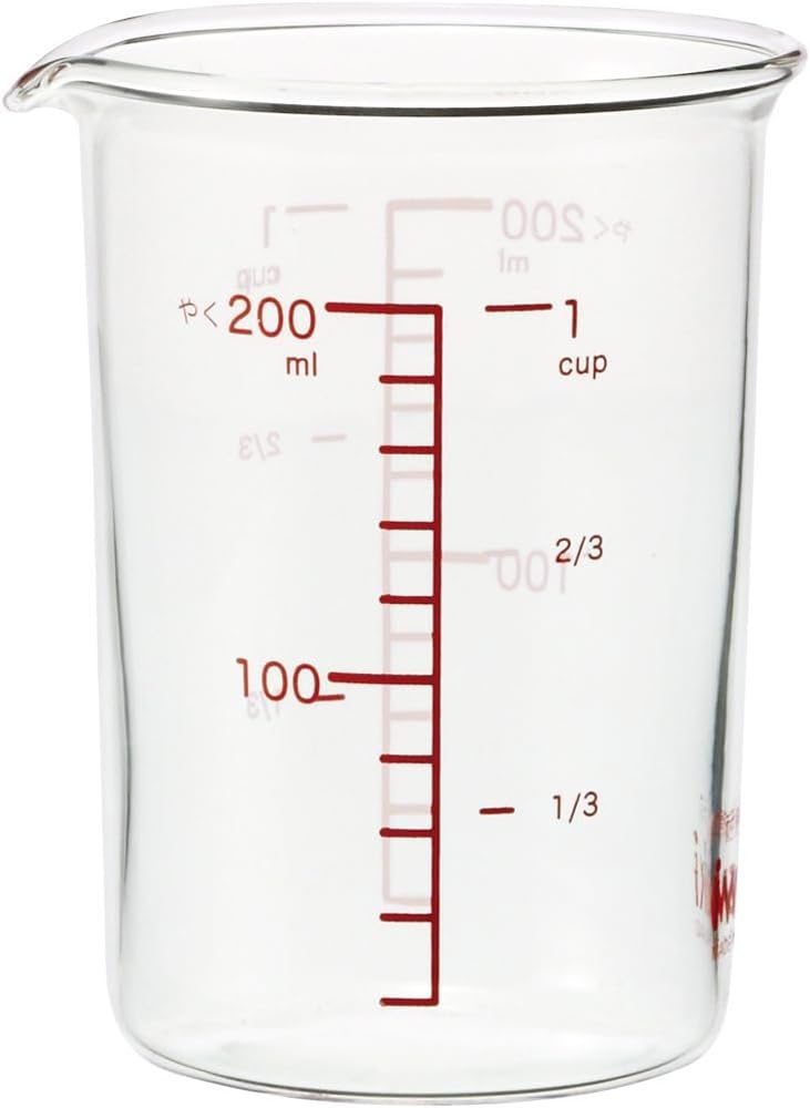 Iwaki Heat Resistant Glass Measuring Cup Measure Cup 500ml Set of 3 100ml, 200ml,