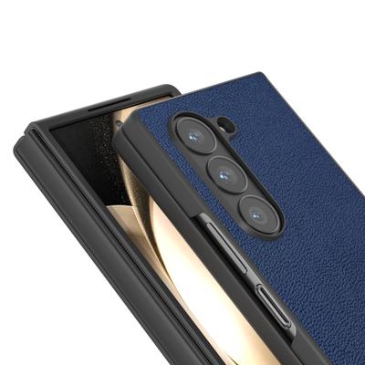 Чехол для Samsung Galaxy Z Fold6 5G из натуральной коровьей кожи + ПК, складной чехол для телефона