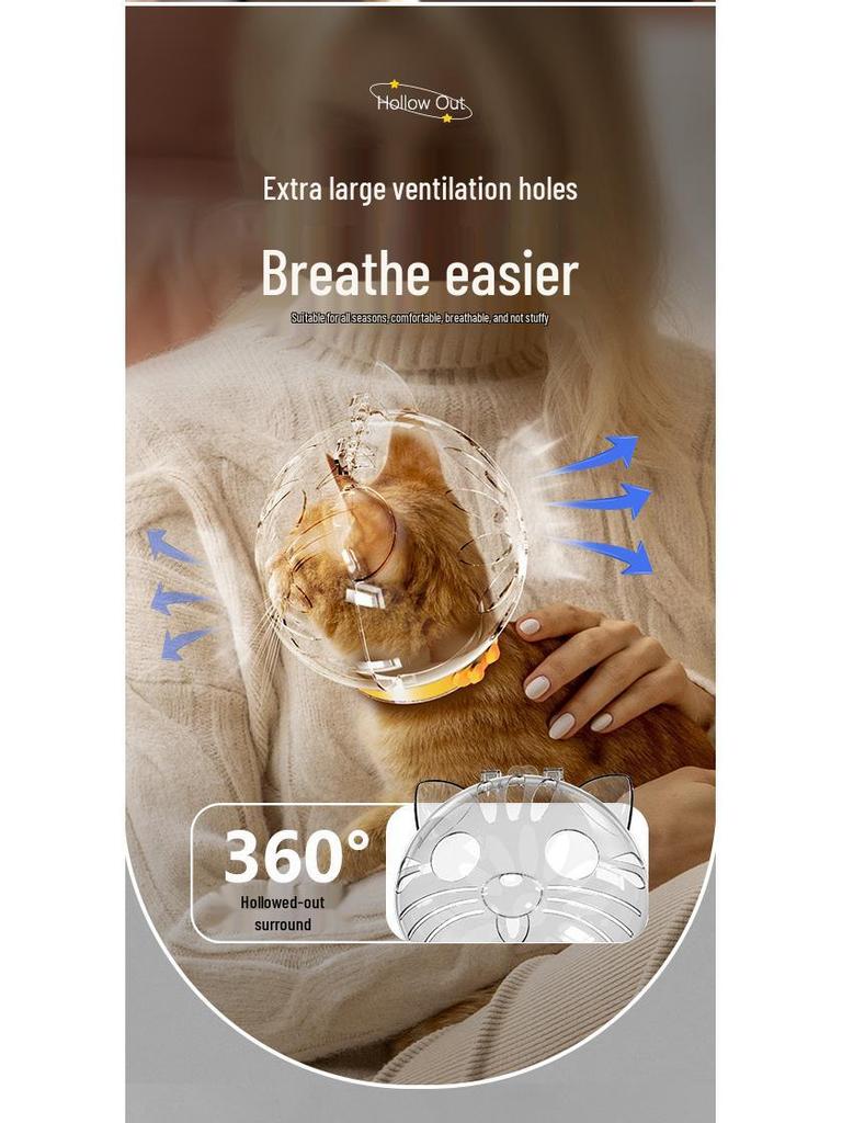 Transparent Outdoor Cat Muzzle: Anti-Scratch, Breathable, Anti-Bite Protective Cover