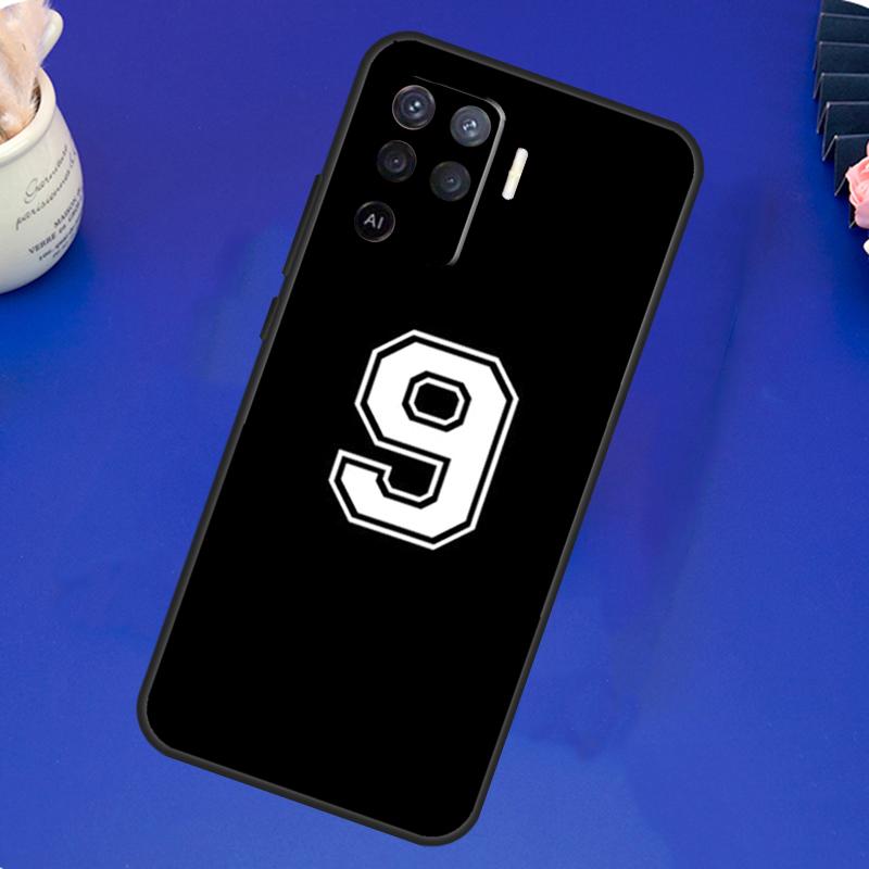Индивидуальный чехол с счастливым номером футболиста Для OPPO A17 A57 A77 A78 A15 A16 A52 A72 A76 A96 A74 A94 A5 A9 A31 A93 A54S A53S A57S