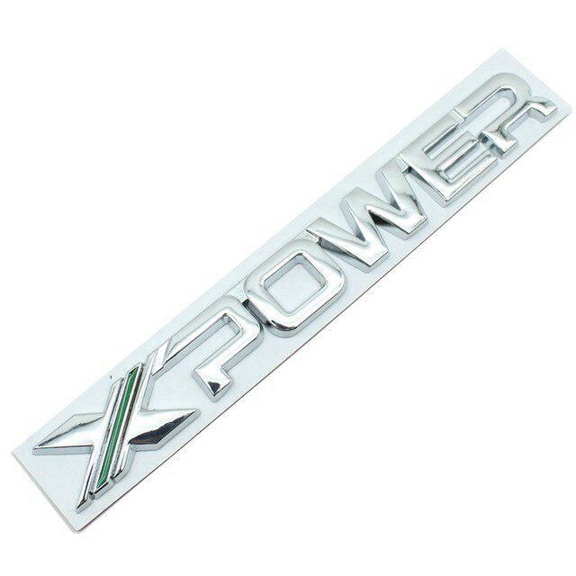 Car 3D Metal X XPOWER Logo Trunk Body Badge Emblem Decals Sticker For M-G 3 7 5 6 EZS TF ZR ZS HS GS GT Hector RX5 RX8
