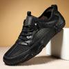 Кожа воловья новая мужская повседневная спортивная обувь большого размера прошитая дышащая сетчатая обувь обувь осьминога мужская обувь