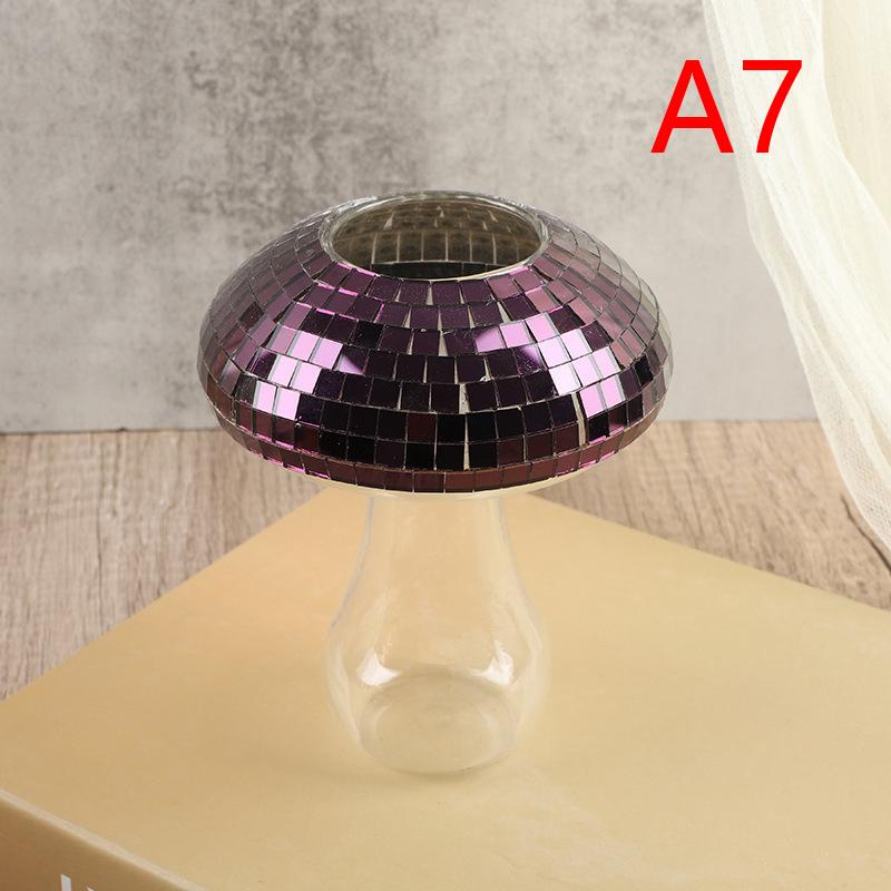 Disco Mushrooms Bedroom Decoration Mirror Vase Mushroom Modern Home Decor Party Decorations Retro Home Decor