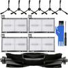 EATBALE Accessory Kit Compatible with Euphi X8 Pro Series Robot Vacuum Cleaner Replacement Includes 1 Main 6 Side 4 HEPA and 11 Reusable Replacement