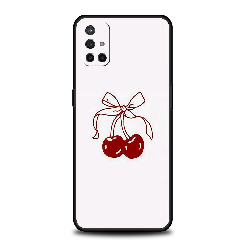 Чехол для телефона для OnePlus 12 11 10 9 Pro 9T 12R 10R 9R 9RT 10T 8T 8 7 6T 7T Nord 2T CE 2 5G N200 N10 N100 Чехол Милый Вишневый Бант