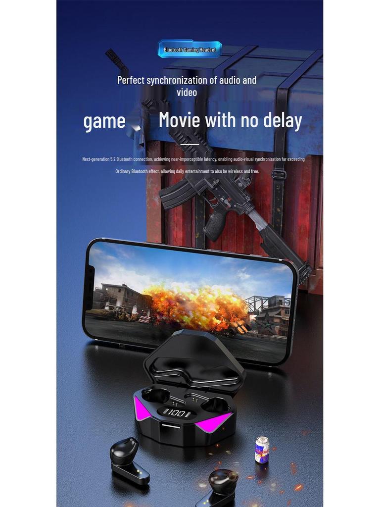 X15 High-Quality Bluetooth Gaming Earphones with Zero Latency.