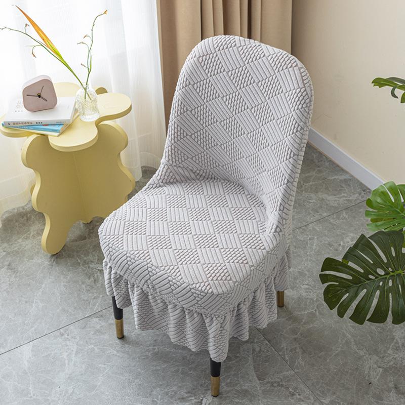 Эластичный утолщенный большой изогнутый чехол для стула Универсальный чехол Универсальный чехол для спинки обеденного стола Интегрированный