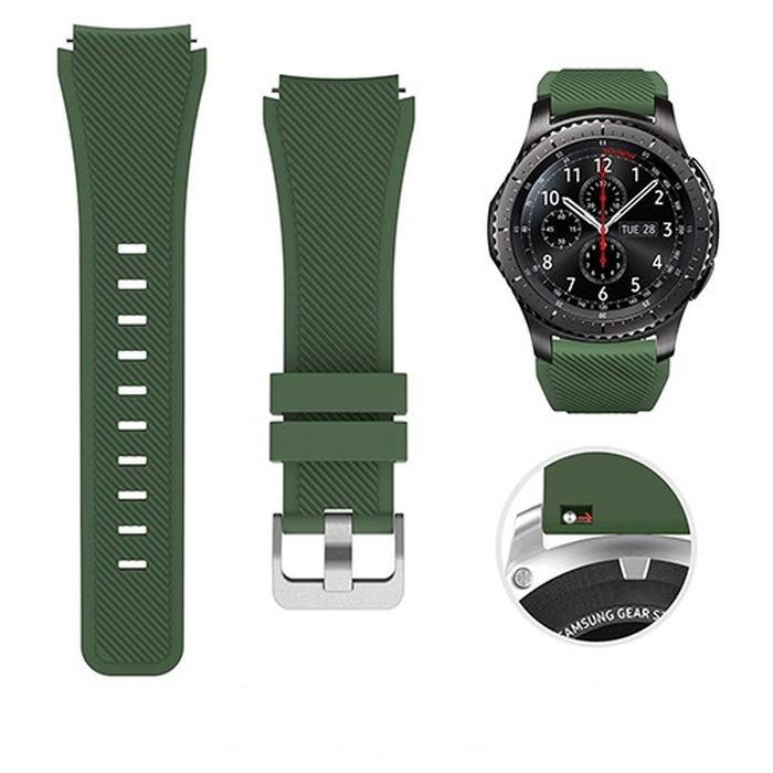 Силиконовый ремешок 22 мм 20 мм для Galaxy Watch 46 мм 42 мм спортивный ремешок для Samsung Gear S3 Frontier/Classic active 2 Huawei Watch 2