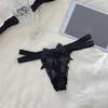 Delicate Bow Briefs Low Waist Sheer Mesh Panties Sweet Cross Strappy Thong  Valentine's Day