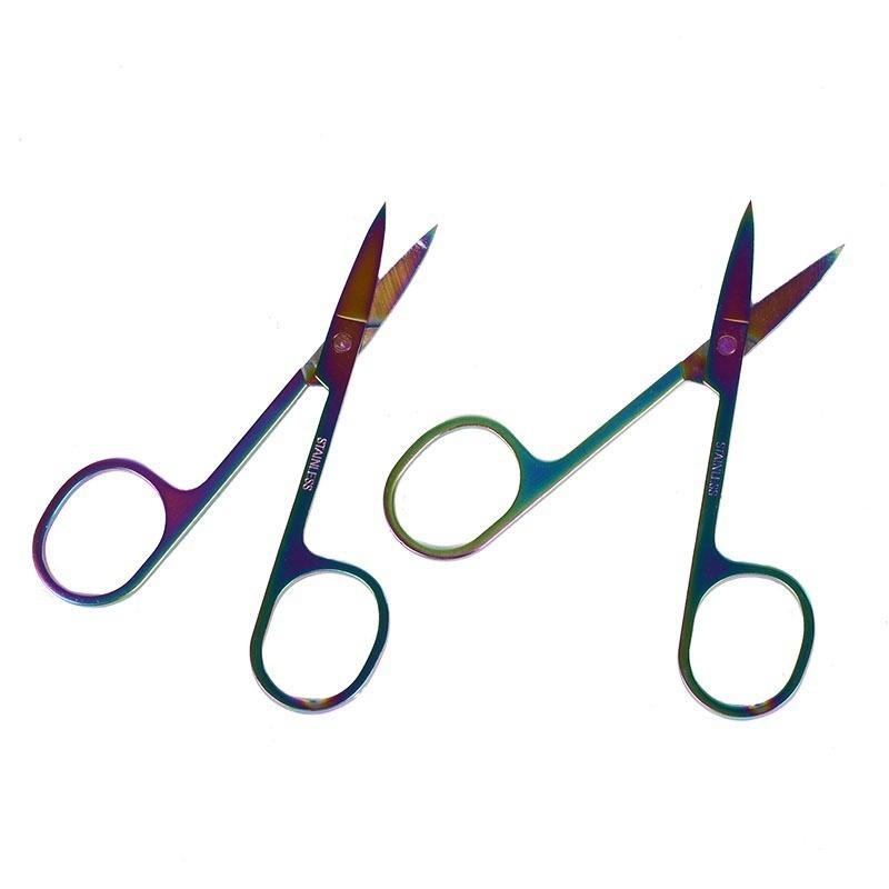 Hot Rainbow Schaar Wenkbrauw Manicure Kleurrijke Schaar Cutter Nail Make Tool Vrouw Lady DIY Mankeup Mode Apparatuur