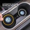 Emblems For Volkswagen VW 2pcs Car Cup Holder Anti Slip Insert Coasters Pads Accessories Polo Jetta Sagitar Magotan Passat B5 B6 ze1