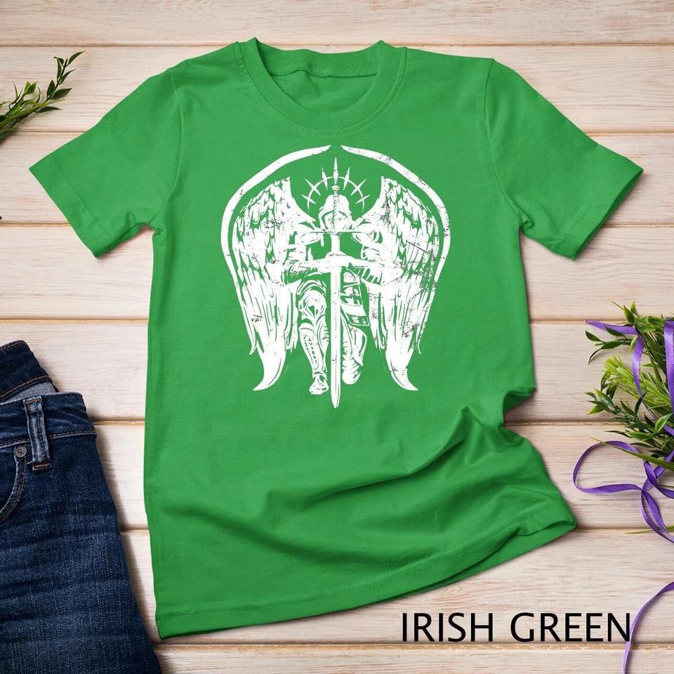 Angel Archangel Michael Christian Warrior Gift Unisex T-shirt 4