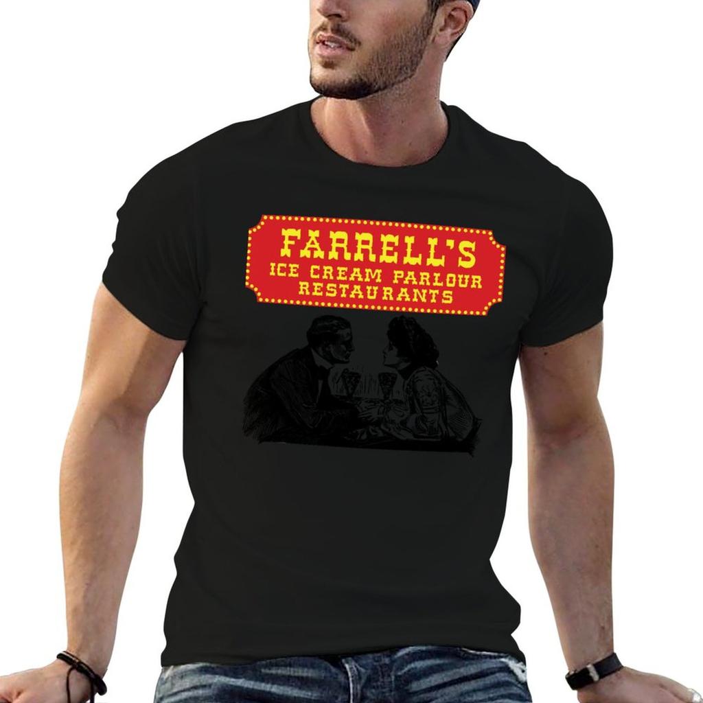 Farrells Ice Cream Parlour Restaurants TShirt Classic Crew Neck Cotton TShirt