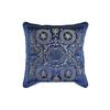 Coussin - DKD Home Decor - Bleu - Polyester Velours - 45x45 Cm - Fermeture Éclair