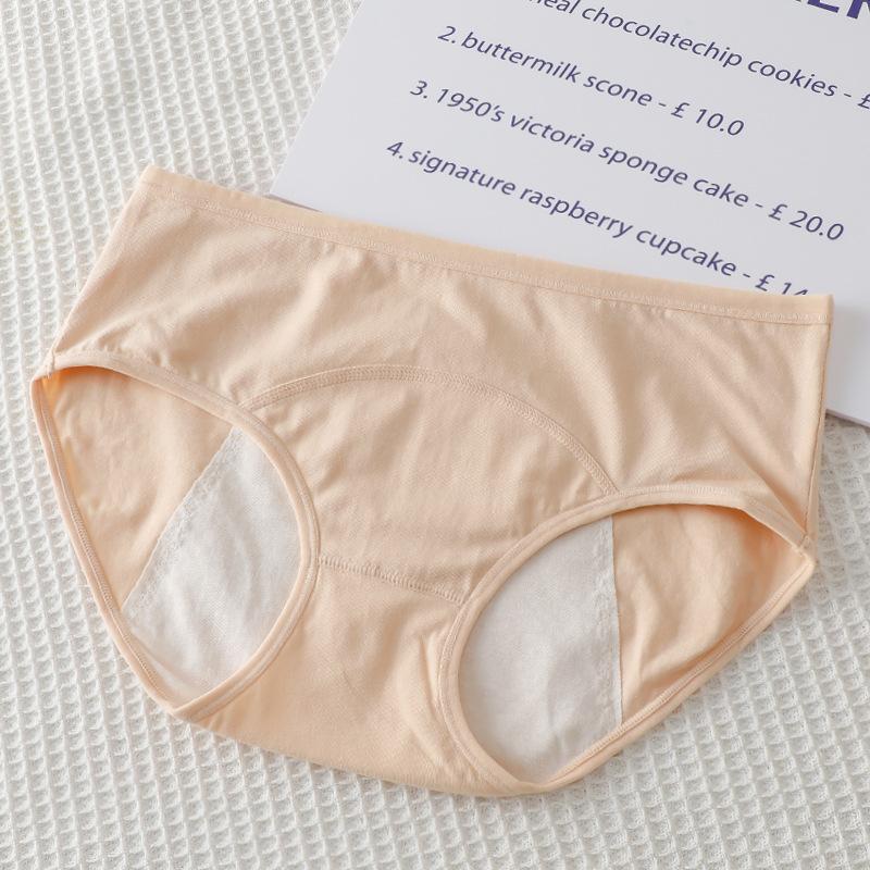 Женское нижнее белье, трусики, дышащие непротекающие трусы со средней талией